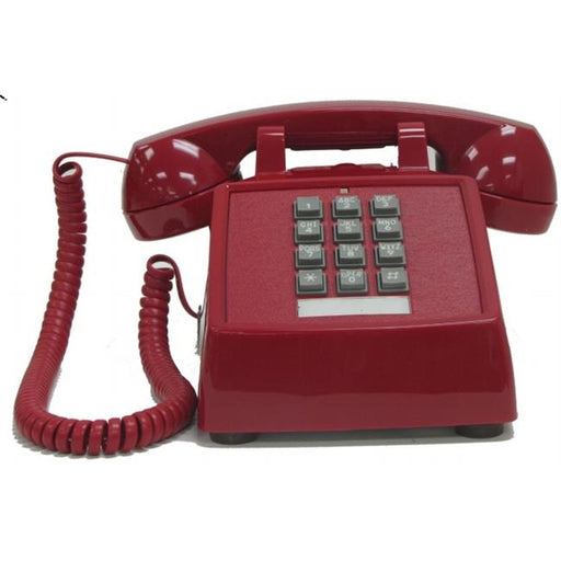 Cortelco ITT-2500VOE-MD-RD Desk With Electric Ringer - Red