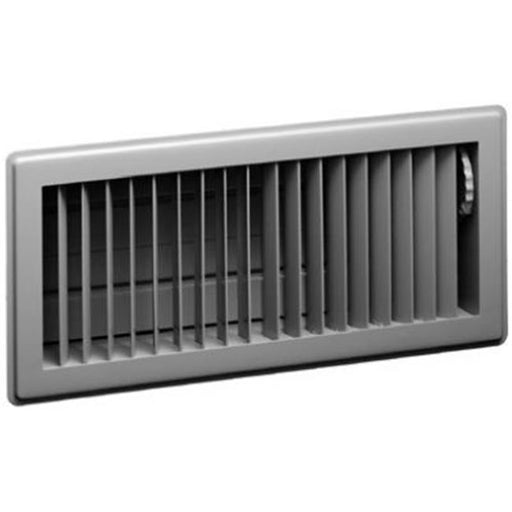American Metal Products 413W4X12 White Floor Register&#44; 4 x 12 in