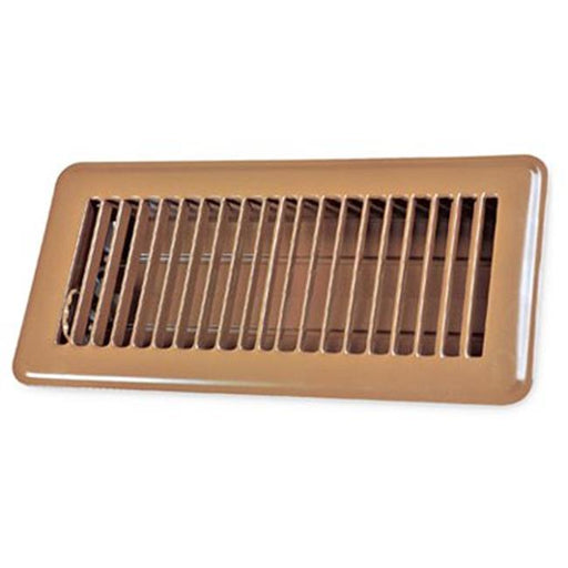 American Metal Products 413B4X10 Brown Floor Register&#44; 4 x 10 in