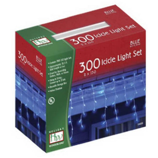 Noma Inliten 14087-88 2 in. x 150 Light Bulb Icicle Light Set&#44; Blue