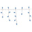 Noma Inliten 47693-88 Blue LED Icicle Light Set&#44; 105 Ct.