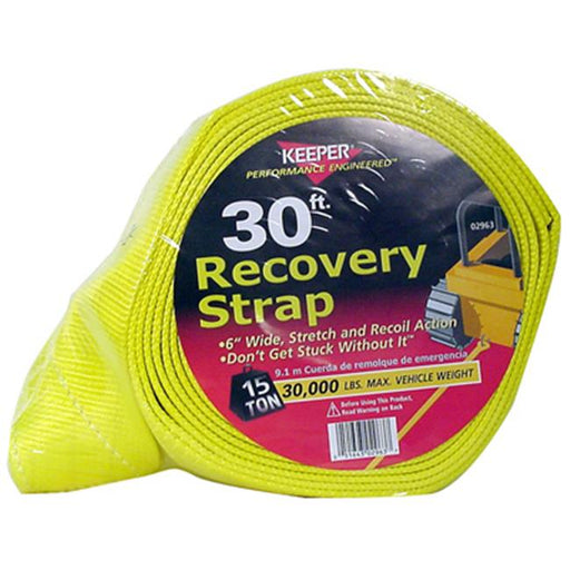 Keeper 02963 6 in. x 30 ft. Vehicle Recovery Strap