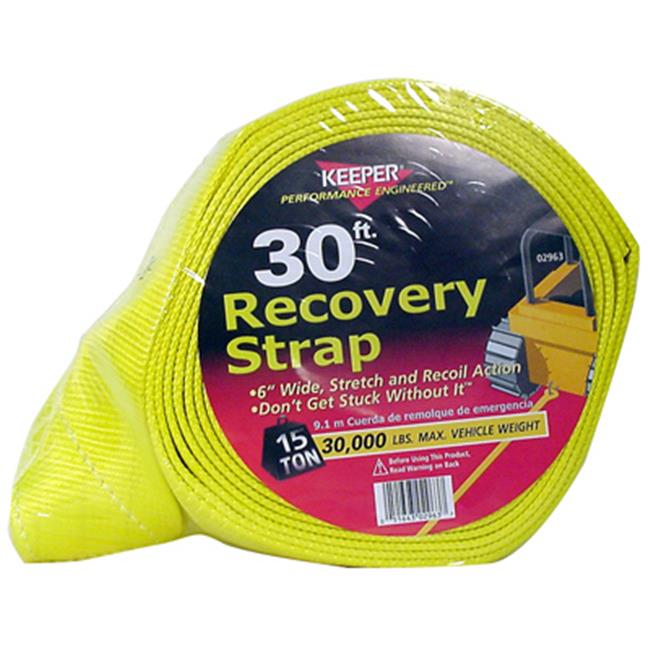 Keeper 02963 6 in. x 30 ft. Vehicle Recovery Strap