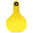 Y-Tex 7713000 3 Star Blank Tag - Medium&#44; Yellow
