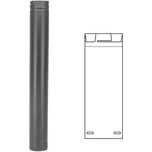 Dura-Vent 3PVP-36 36&apos;&apos; Straight Length Pipe - Galvalume