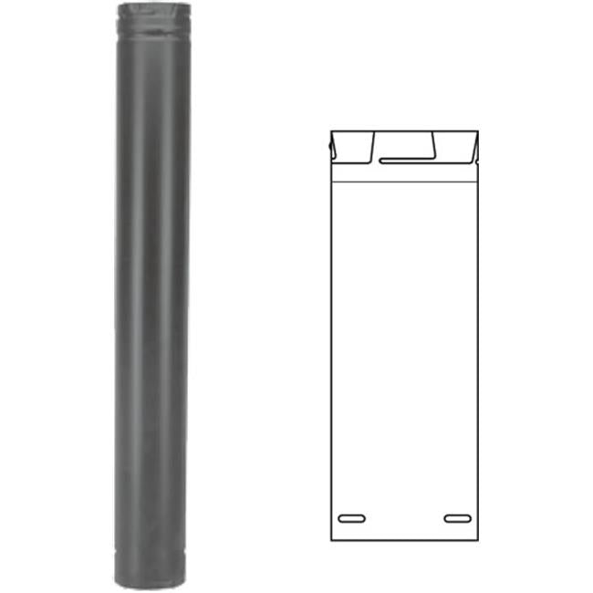 Dura-Vent 3PVP-36 36&apos;&apos; Straight Length Pipe - Galvalume