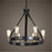 Uttermost 21273 Marlow 6 Light Antique Bronze Chandelier