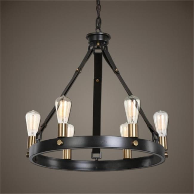 Uttermost 21273 Marlow 6 Light Antique Bronze Chandelier