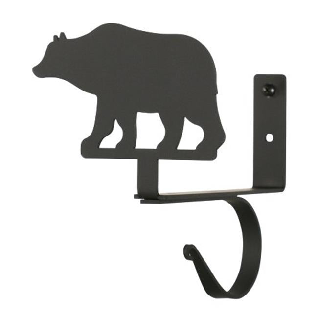 Village Wrought Iron CUR-SB-14 Bear Curtain Shelf Brackets