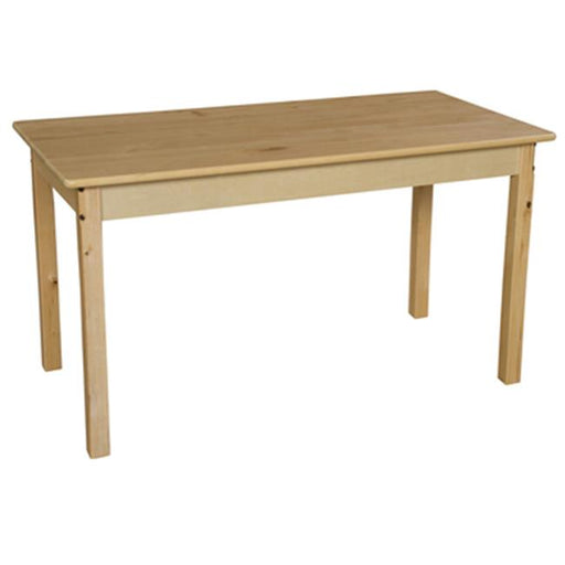 Wood Designs 84826 24 x 48 in. Rectangle Hardwood Table With 26 in. Legs