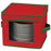 Household Essentials 534RED Holiday Salad Plate-Bowl Chest Red with Green trim