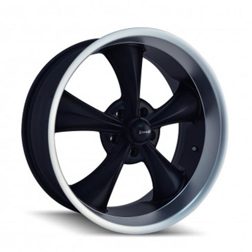 Ridler 695-8973MB 5-127 PCD Matte Black Machined Lip Wheel