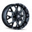 Mayhem 8015-8937M 6-139.7&#44; 6-135 PCD Warrior Black Milled Spokes Wheel