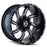 Calioffroad 9102-2278M 8-180 PCD Twisted Satin Black & Milled Spokes Wheel