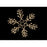 Queens of Christmas WL-SFICE-24-WW 24 in. Warm White Ropelit Snowflake Ice Light