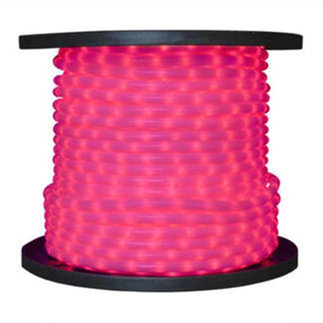 10 mm. Spool Of Pink LED Ropelight&#44; 150 ft.