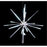 Winterland LED-STB-30-PW Animated Pure White Star Burst&#44; 30 in.