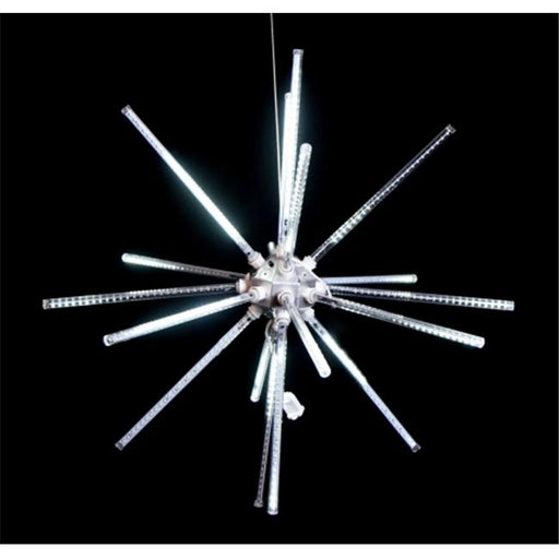 Winterland LED-STB-30-PW Animated Pure White Star Burst&#44; 30 in.