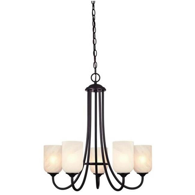 Westinghouse 6224000 Treebridge Station Five Light Indoor Chandelier&#44; Espresso