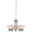 Westinghouse 6228000 Swanstone Five Light Indoor Chandelier&#44; Satin Nickel