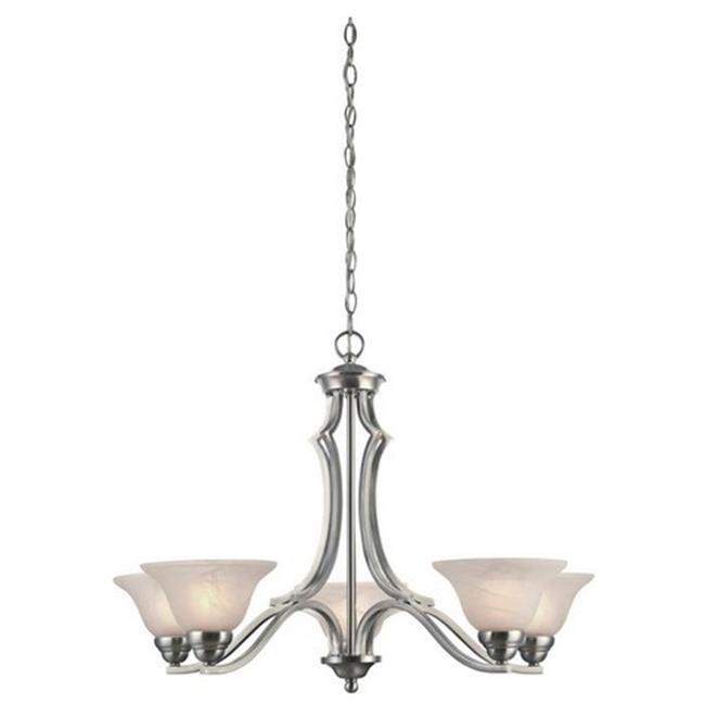 Westinghouse 6228600 Fallon Five Light Indoor Chandelier&#44; Satin Platinum