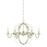 Westinghouse 6303100 Brixton Six Light Indoor Chandelier&#44; Brushed Nickel