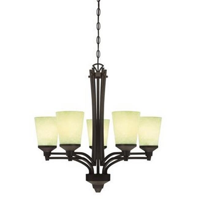 Westinghouse 6307100 Malvern Five Light Indoor Chandelier&#44; Oil Rubbed Bronze