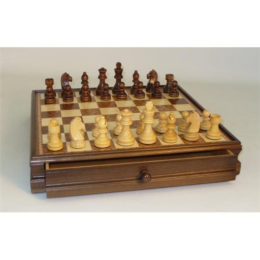 Wood Inlaid Chest and Men