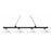 Zlite 200-4MB-AMO14 4 Light Island&#44; Billiard Light With Angle Mottle Opal Glass Shades