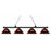 Zlite 200-4MB-ARBG 4 Light Island&#44; Billiard Light With Burgandy Acrylic Shades