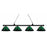 Zlite 200-4MB-ARG 4 Light Island&#44; Billiard Light With Green Acrylic Shades