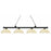 Zlite 200-4MB-DGM14 4 Light Island&#44; Billiard Light With Dome Golden Mottle Glass Shades