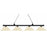 Zlite 200-4MB-GM16 4 Light Island&#44; Billiard Light With Golden Mottle Glass Shades