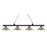 Zlite 200-4MB-MAS 4 Light Island&#44; Billiard Light With Antique Silver Metal Shades