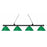 Zlite 200-4MB-PGR 4 Light Island&#44; Billiard Light With Green Plastic Shades