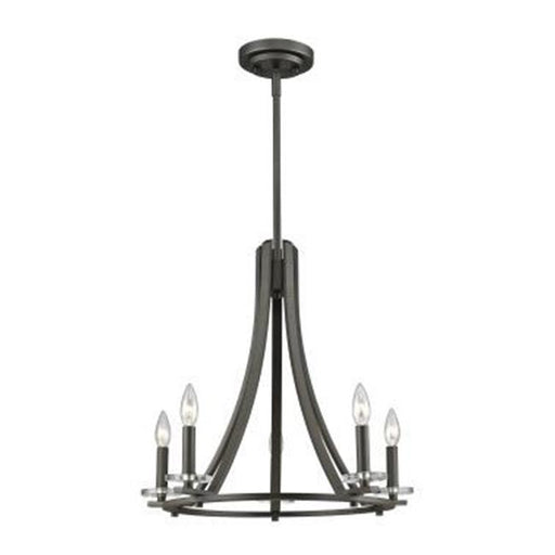 Zlite 2010-5BRZ 5 Bulb Chandelier Light - Brushed Nickel