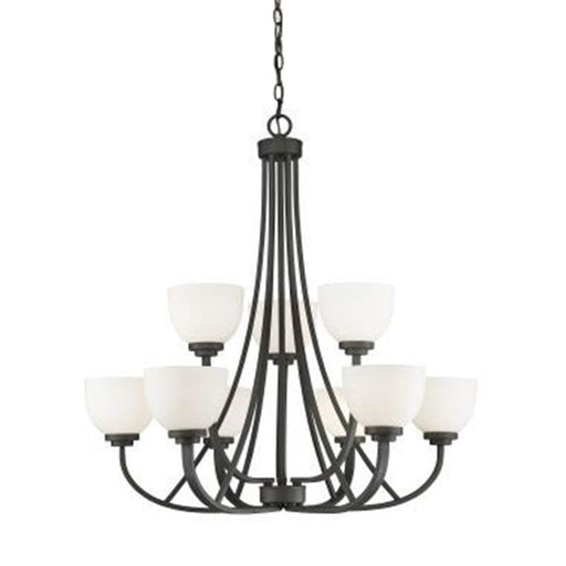 Zlite 443-9-BRZ 9 Bulb Chandelier Light - Bronze