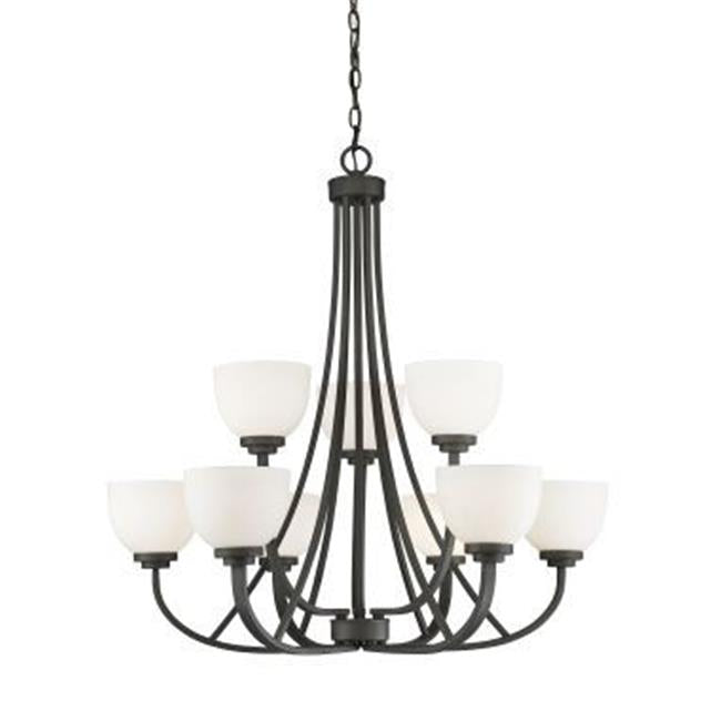 Zlite 443-9-BRZ 9 Bulb Chandelier Light - Bronze
